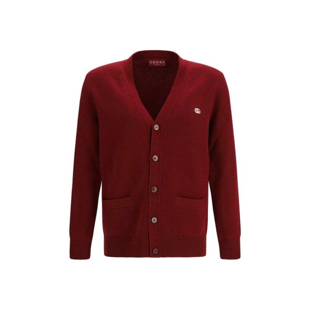 Gucci Bordeaux Wool Men's Cardigan